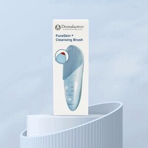 💦 Dermalactives PureSkin + Cleansing Brush Blue Silicone with 5 Cleaning Modes